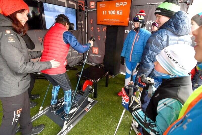 Běžkařský trenažer Nadace ČEZ.